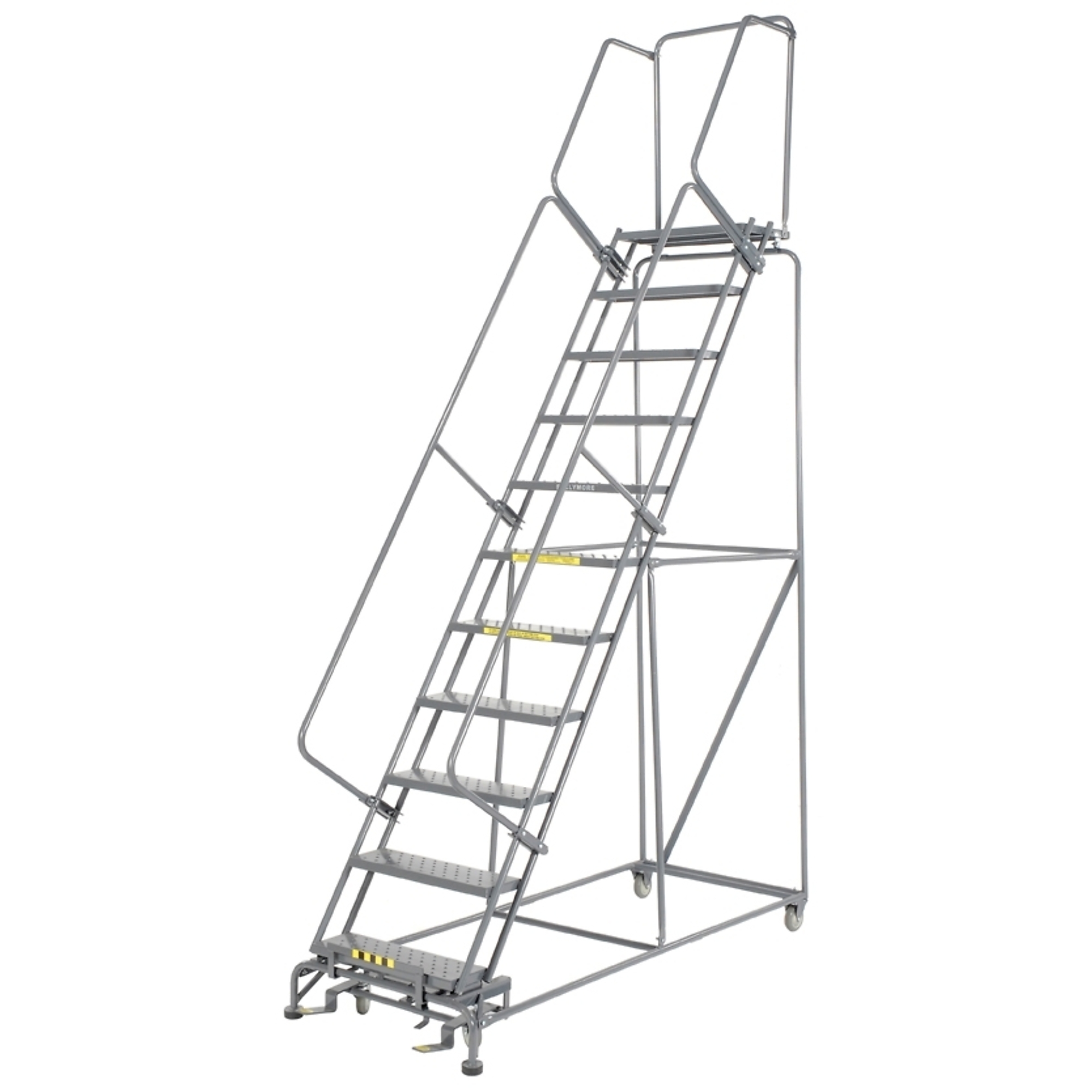 Ballymore, Rolling Ladder, Overall Height 143 in, Steps 11 Material Steel, Model# 113214P